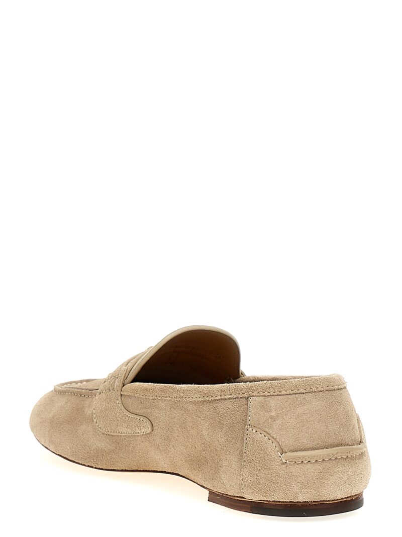 'Incrocio GG' loafers Man GUCCI Beige