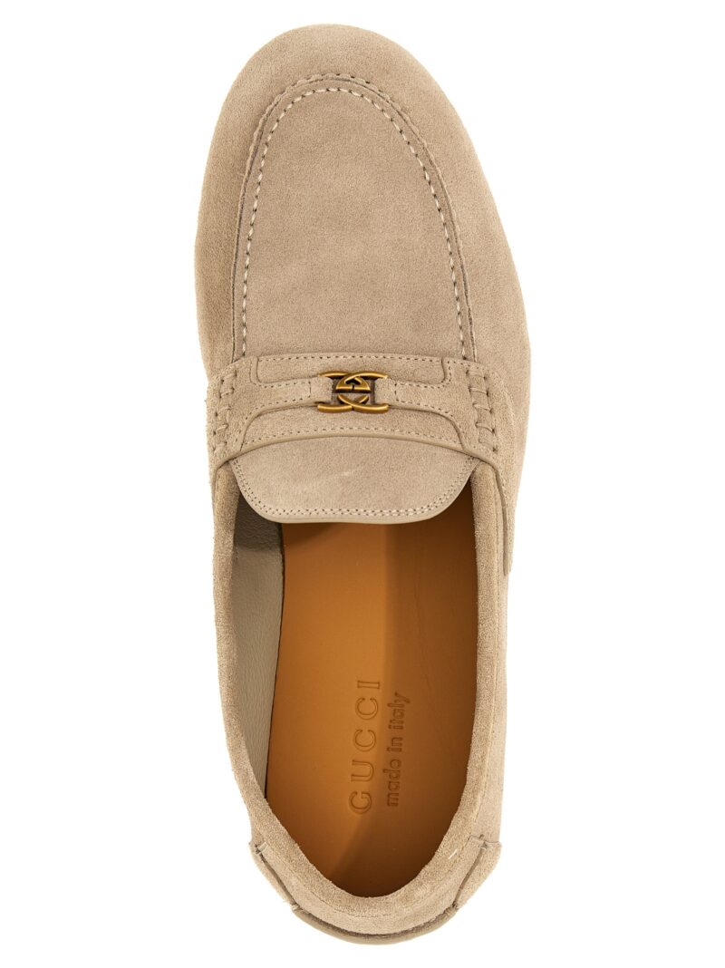 'Incrocio GG' loafers  GUCCI Beige