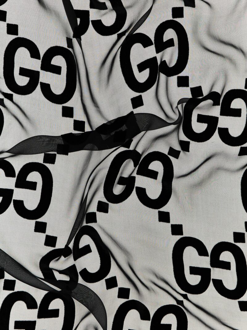 GG Silk Stole Woman GUCCI Black