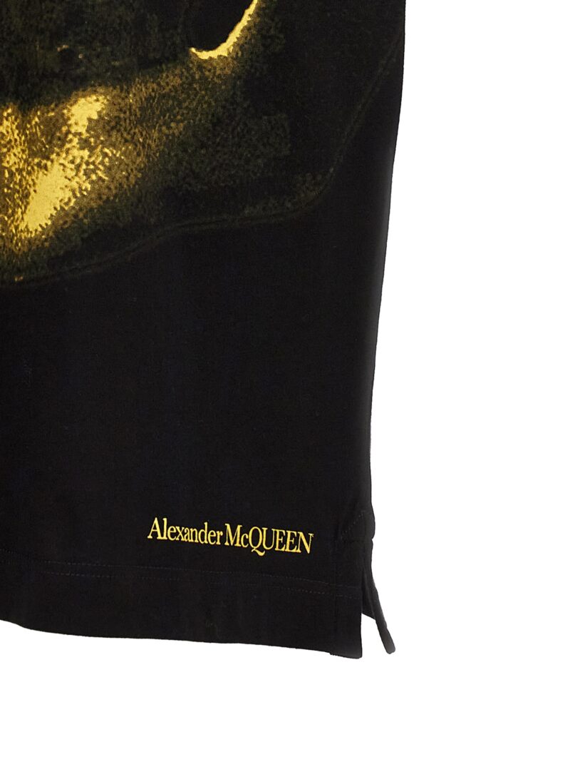 Printed T-shirt 100% cotton ALEXANDER MCQUEEN Black