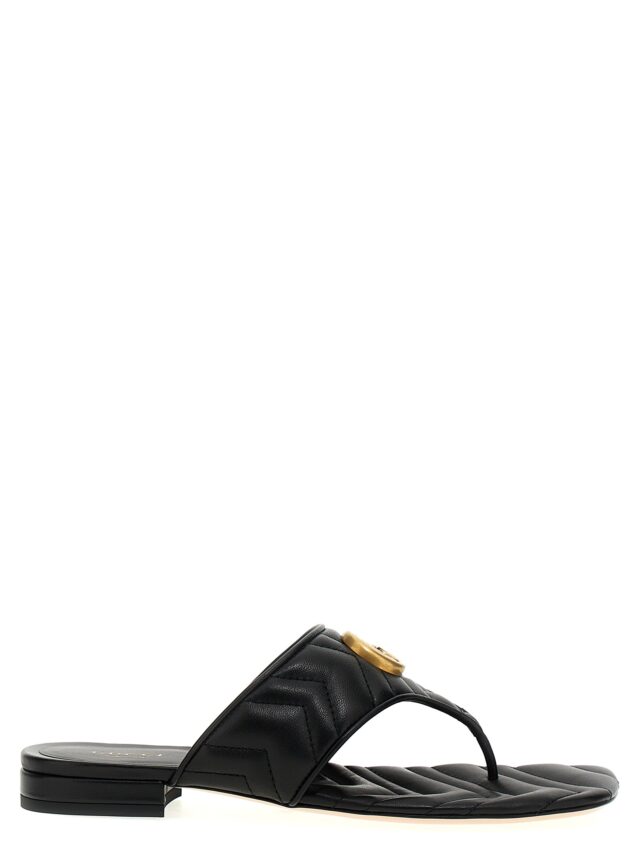 'Doppia G' sandals GUCCI Black