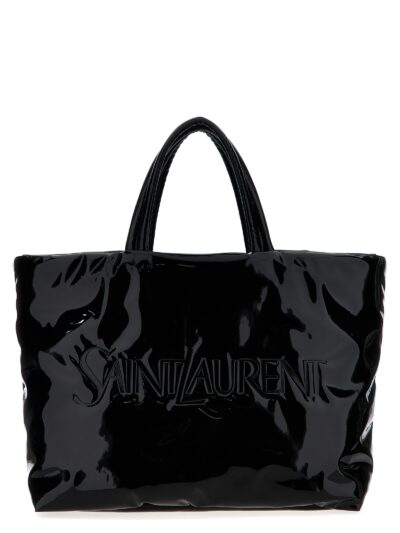 Maxi patent bag SAINT LAURENT Black