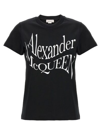 'Cut and Sew' T-shirt ALEXANDER MCQUEEN White/Black