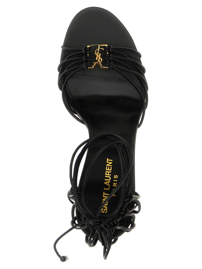 'Babylone' sandals 100% lamb leather SAINT LAURENT Black