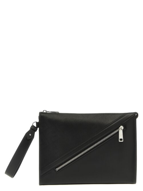 'Fendi Shadow diagonal' clutch FENDI Black