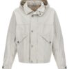 'Raw Plated Linen S.I. Marina' jacket STONE ISLAND White