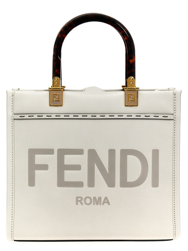'Fendi Sunshine Small' shopping bag FENDI White