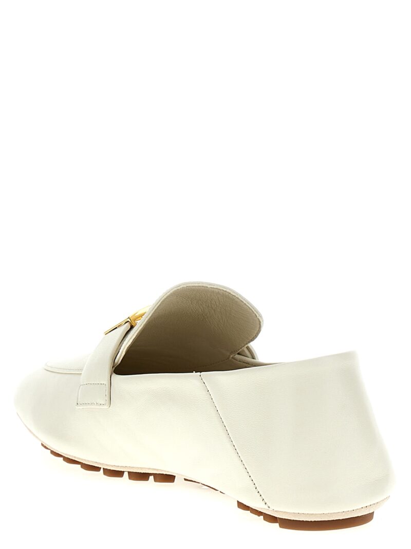 'Baguette' loafers Woman FENDI White