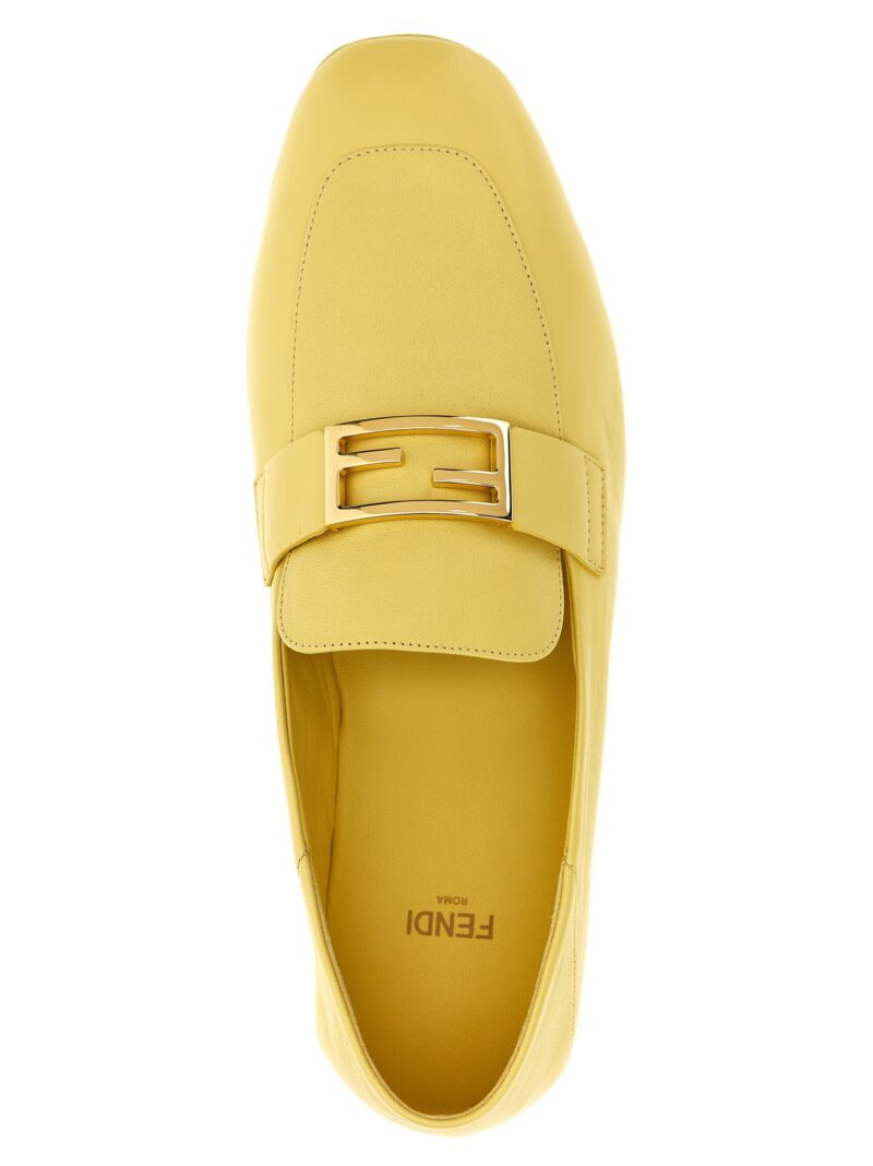 'Baguette' loafers 100% lamb leather (Ovis aries) FENDI Yellow