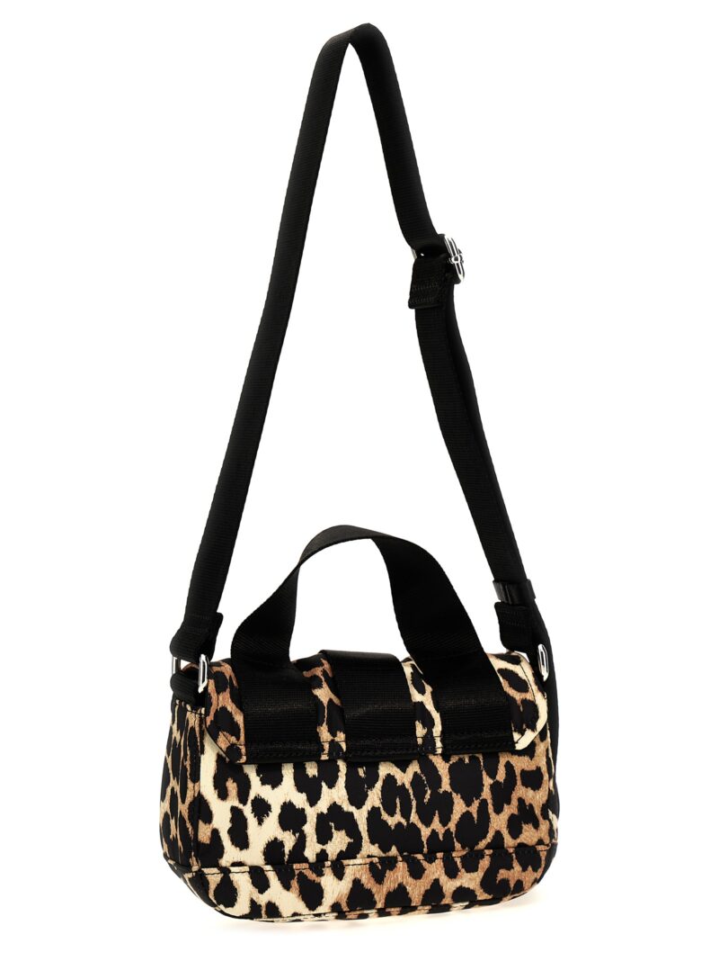 'Leopard Tech Mini Satchel' crossbody bag A5640943 GANNI Multicolor