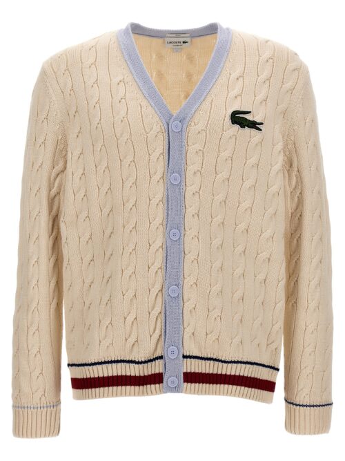 Logo patch cardigan LACOSTE Multicolor