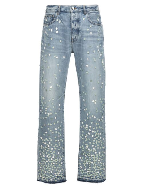 'Floral' jeans AMIRI Light Blue