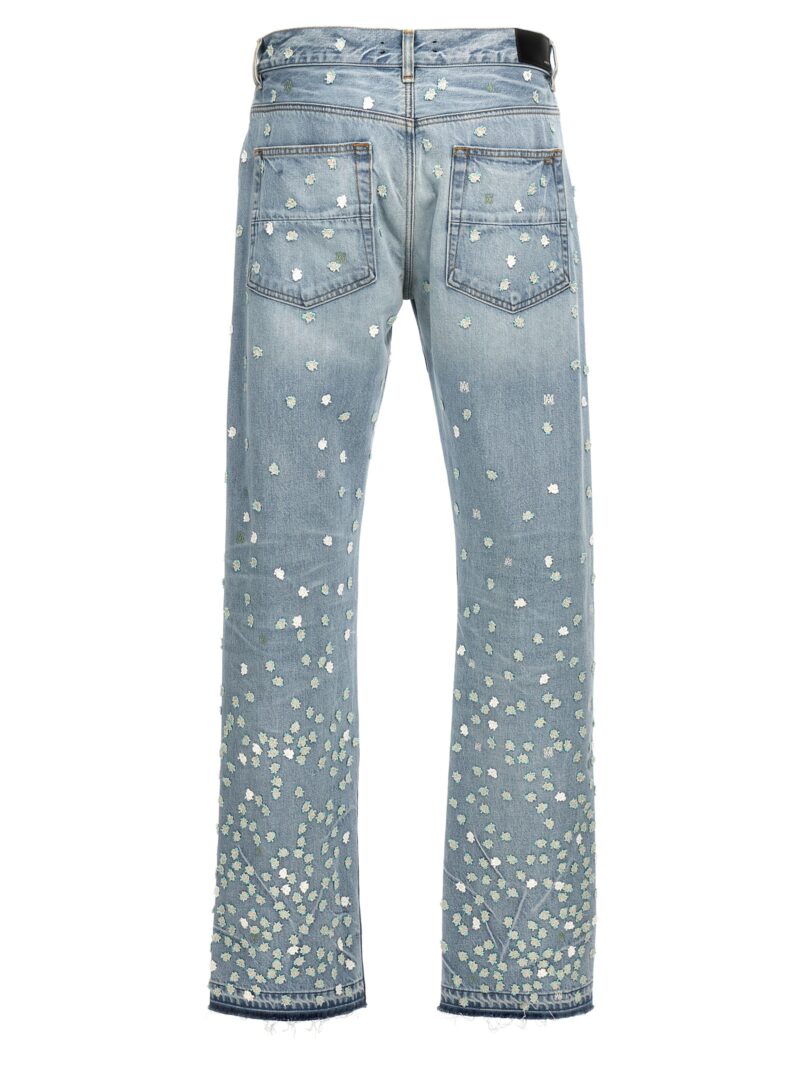 'Floral' jeans AMDNGH1012PERFECTINDIGO AMIRI Light Blue