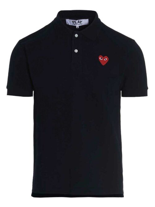 Logo patch polo shirt COMME DES GARÇONS PLAY Blue