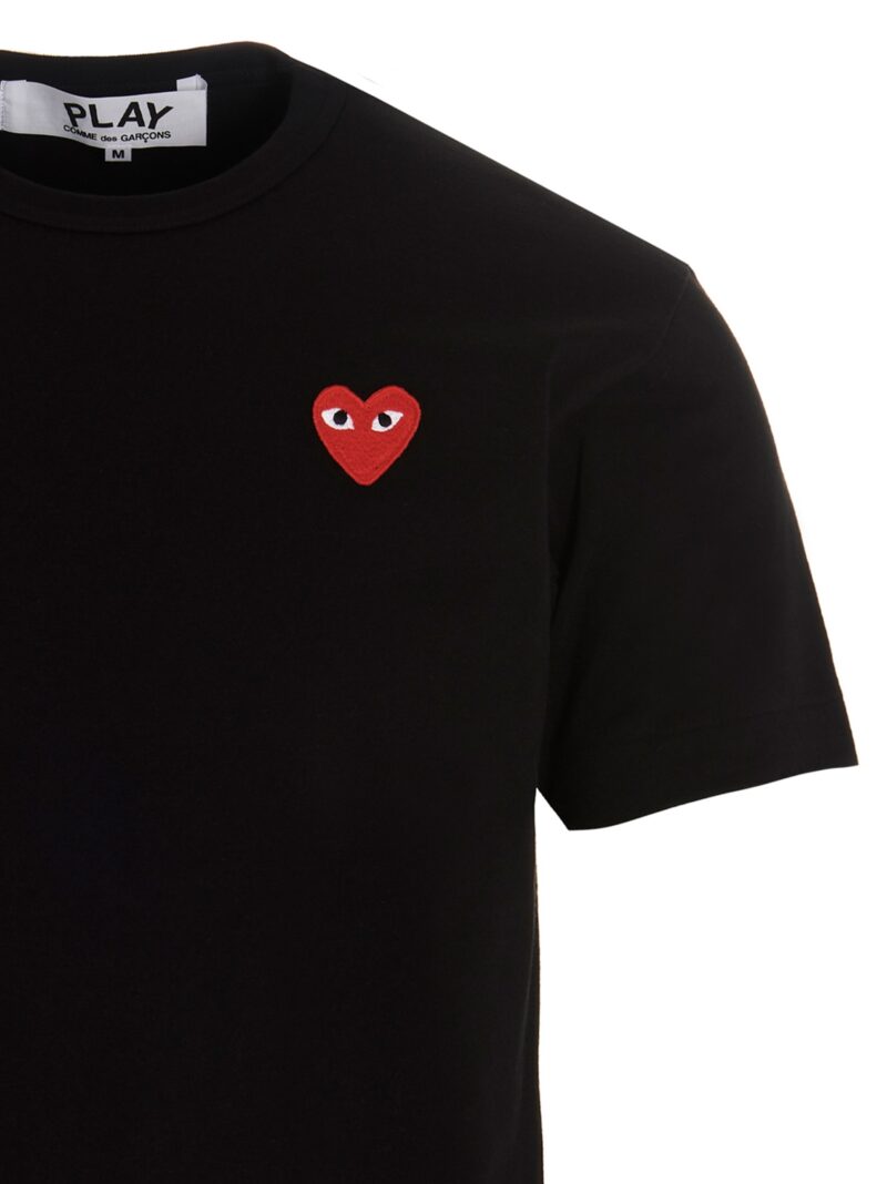 Logo patch t-shirt Man COMME DES GARÇONS PLAY Black