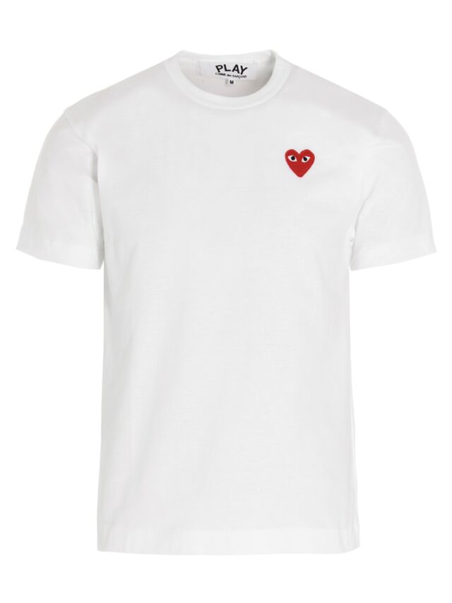 Logo patch t-shirt COMME DES GARÇONS PLAY White