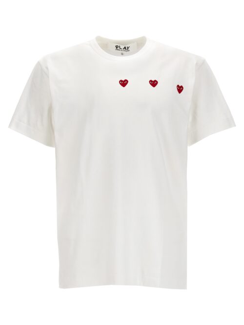 'Multi Heart' T-shirt COMME DES GARÇONS PLAY White