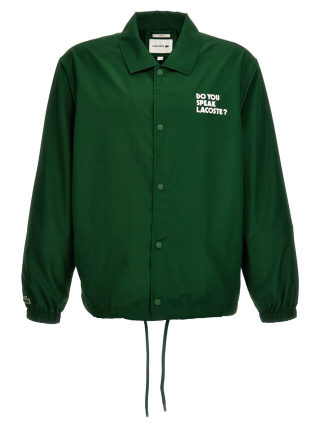'Do You Speak Lacoste?' jacket LACOSTE Green