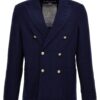 'Diagonal wool' double-breasted blazer CIRCOLO 1901 Blue
