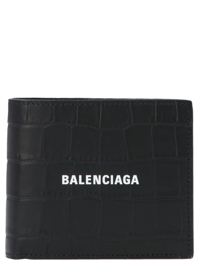 Printed logo wallet BALENCIAGA White/Black