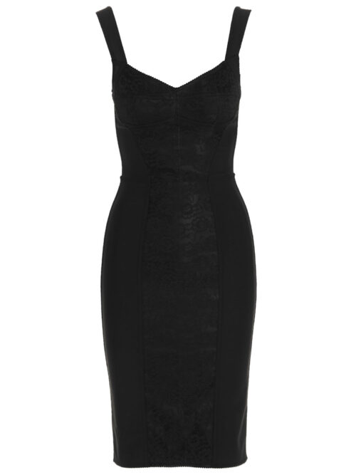 Midi corsetry dress DOLCE & GABBANA Black