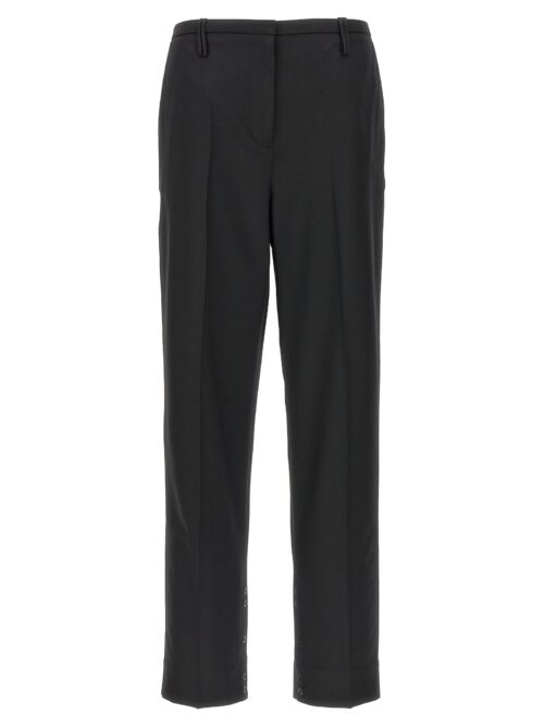 Pleated trousers GANNI Black