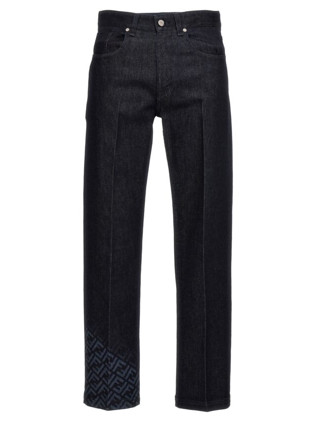 'FF' jeans FENDI Blue