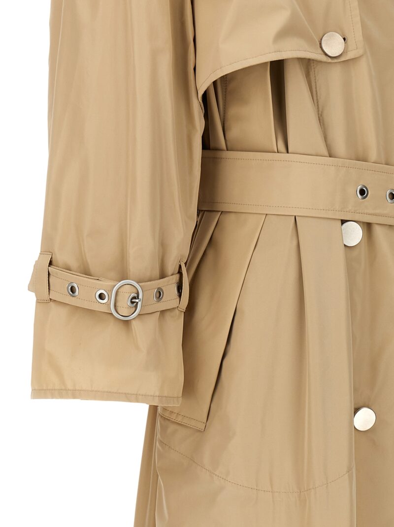 Oversize double-breasted trench coat Spring Summer 2024 JIL SANDER Beige