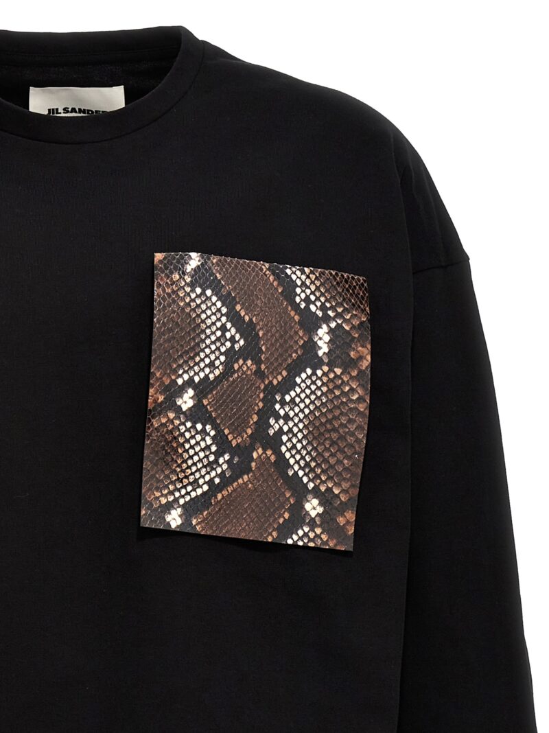 'Phyton Pocket' T-shirt Man JIL SANDER Black