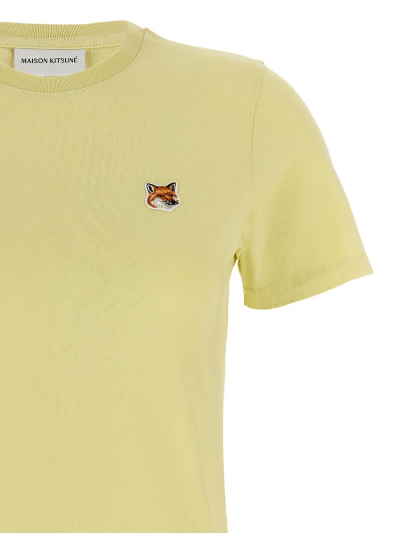 'Fox Head' T-shirt Woman MAISON KITSUNE Yellow