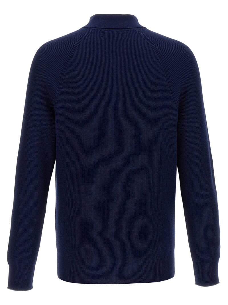 Polo sweater M29400105CL598 BRUNELLO CUCINELLI Blue