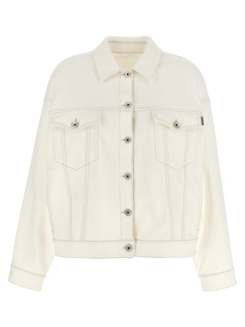 Denim jacket BRUNELLO CUCINELLI White