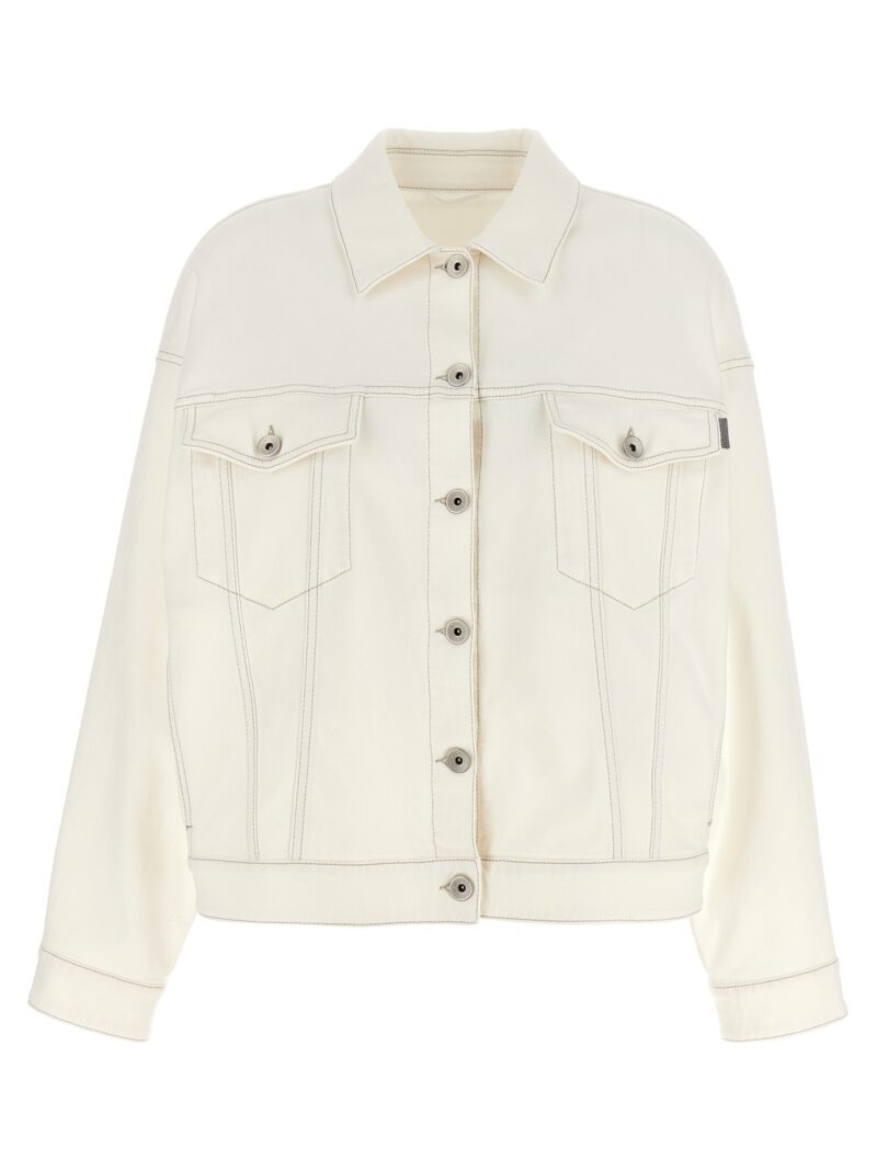 Denim jacket BRUNELLO CUCINELLI White