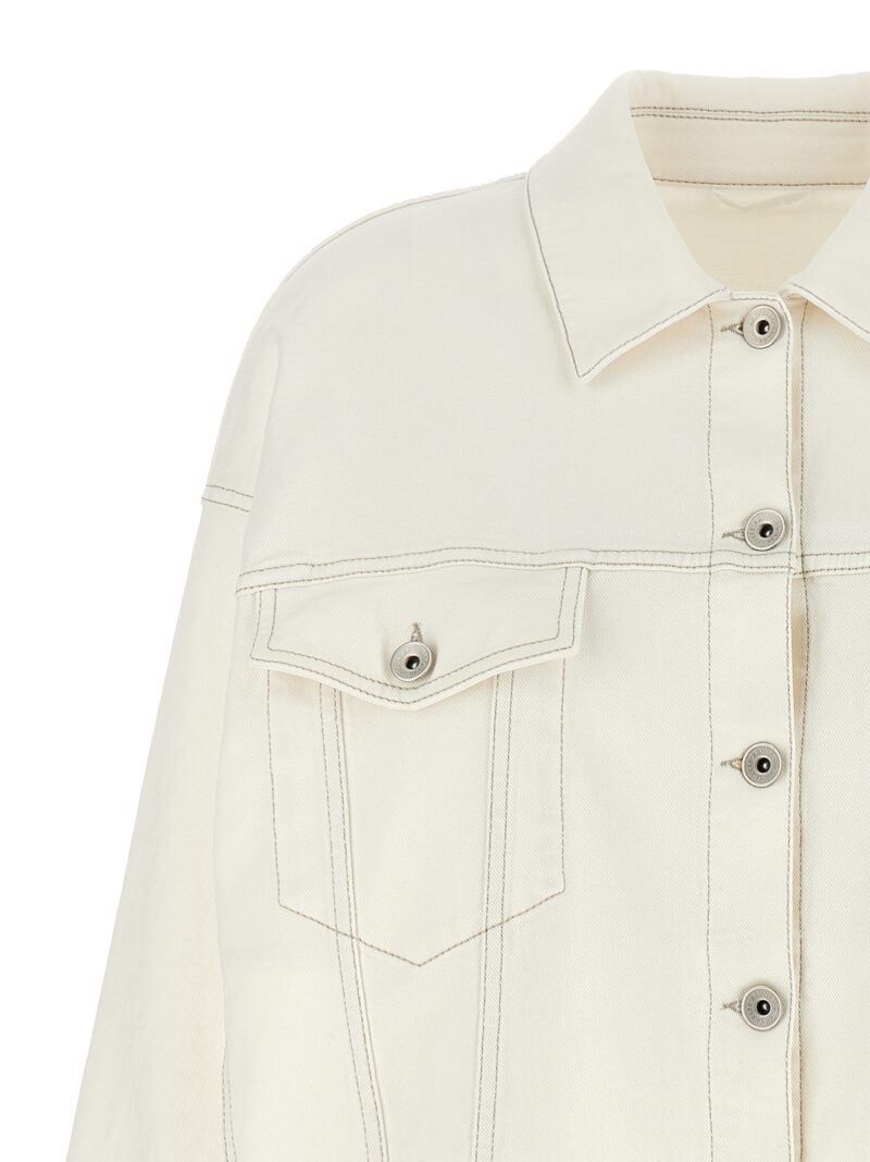 Denim jacket Woman BRUNELLO CUCINELLI White