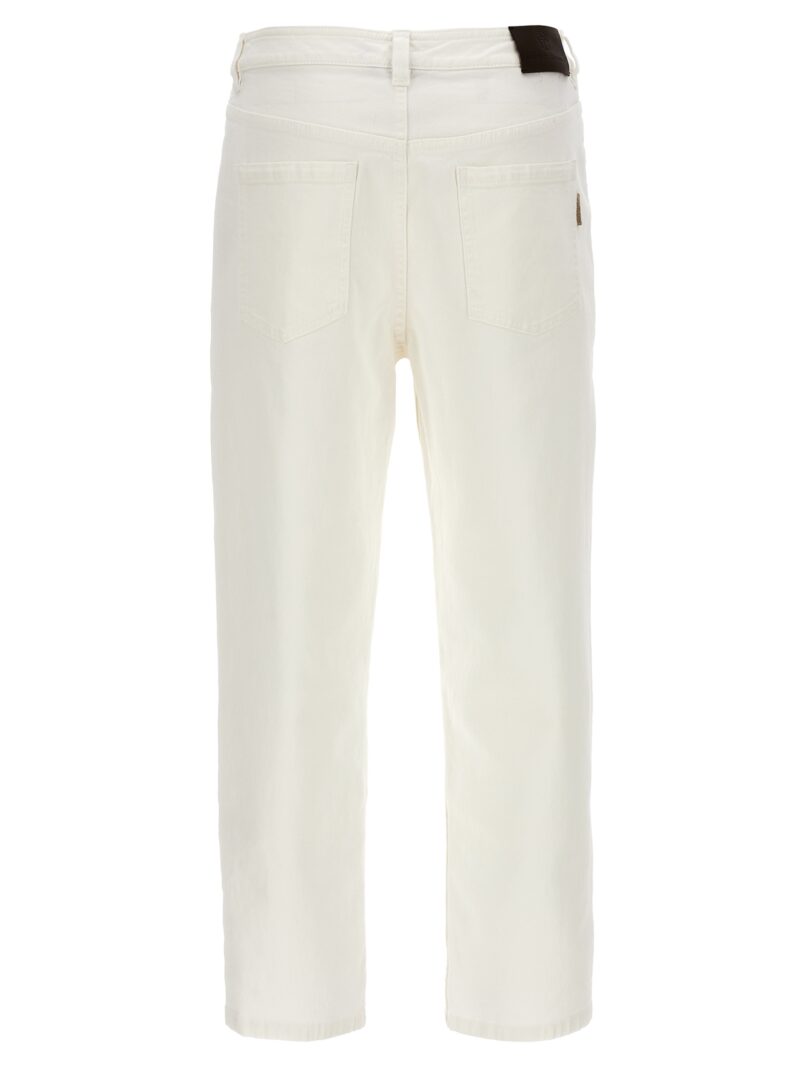 'Baggy' jeans MB057P5732C159 BRUNELLO CUCINELLI White