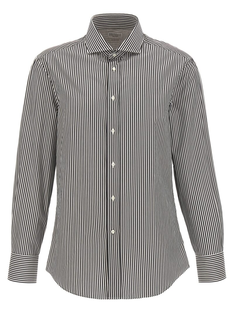 Striped shirt BRUNELLO CUCINELLI White/Black