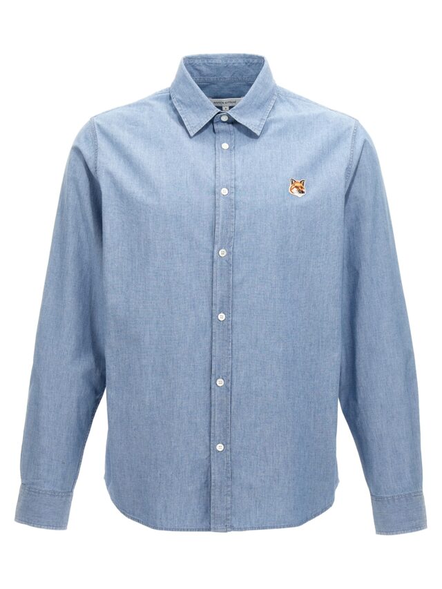 'Fox Head Classic' shirt MAISON KITSUNE Light Blue