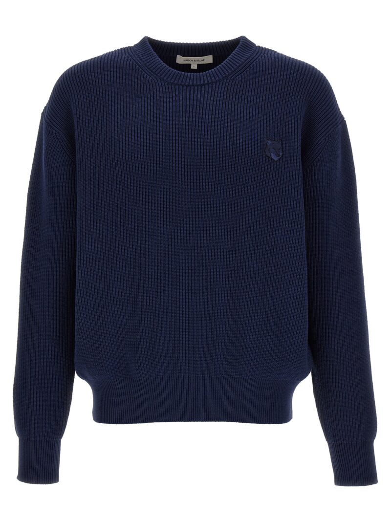 'Bold Fox Head' sweater MAISON KITSUNE Blue