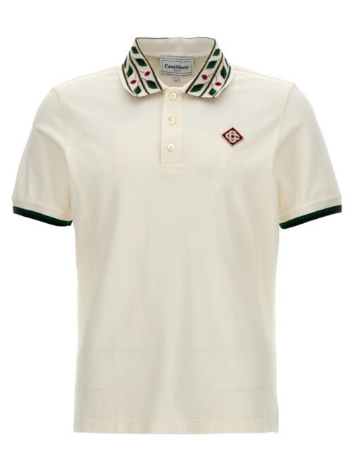 'Laurel logo' polo shirt CASABLANCA White