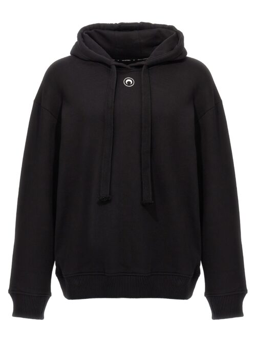 Logo embroidery hoodie MARINE SERRE Black