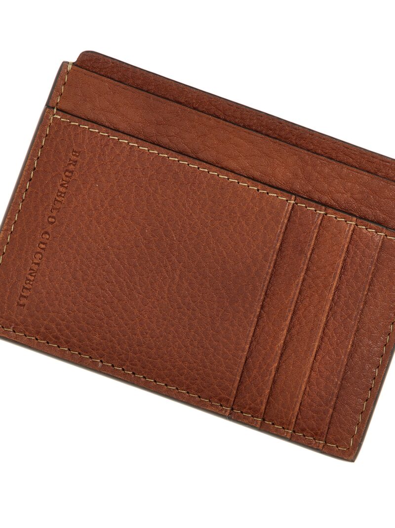 Leather cardholder Man BRUNELLO CUCINELLI Multicolor