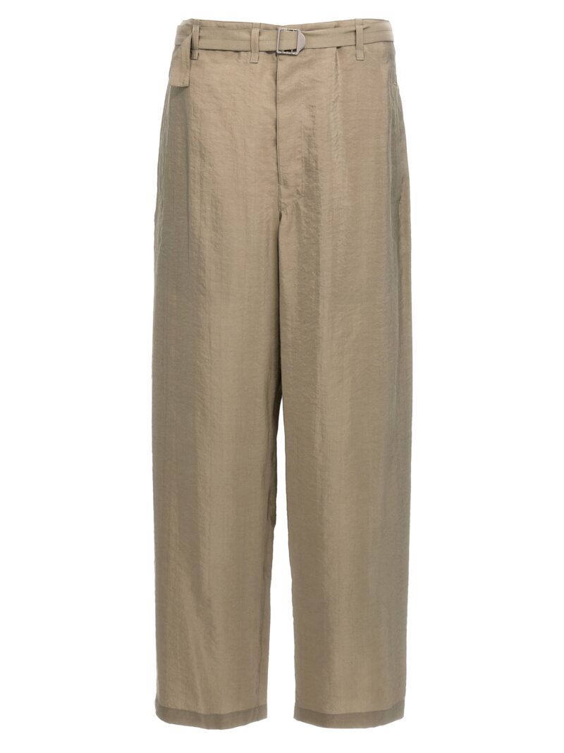 'Seamless Belted' pants LEMAIRE Gray