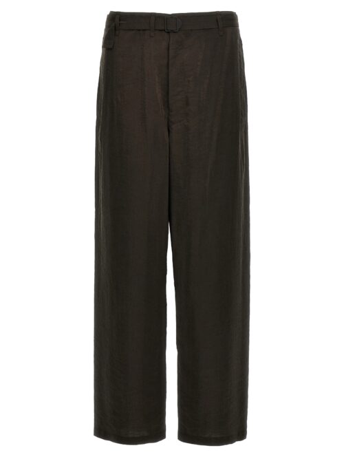 'Seamless Belted' pants LEMAIRE Brown