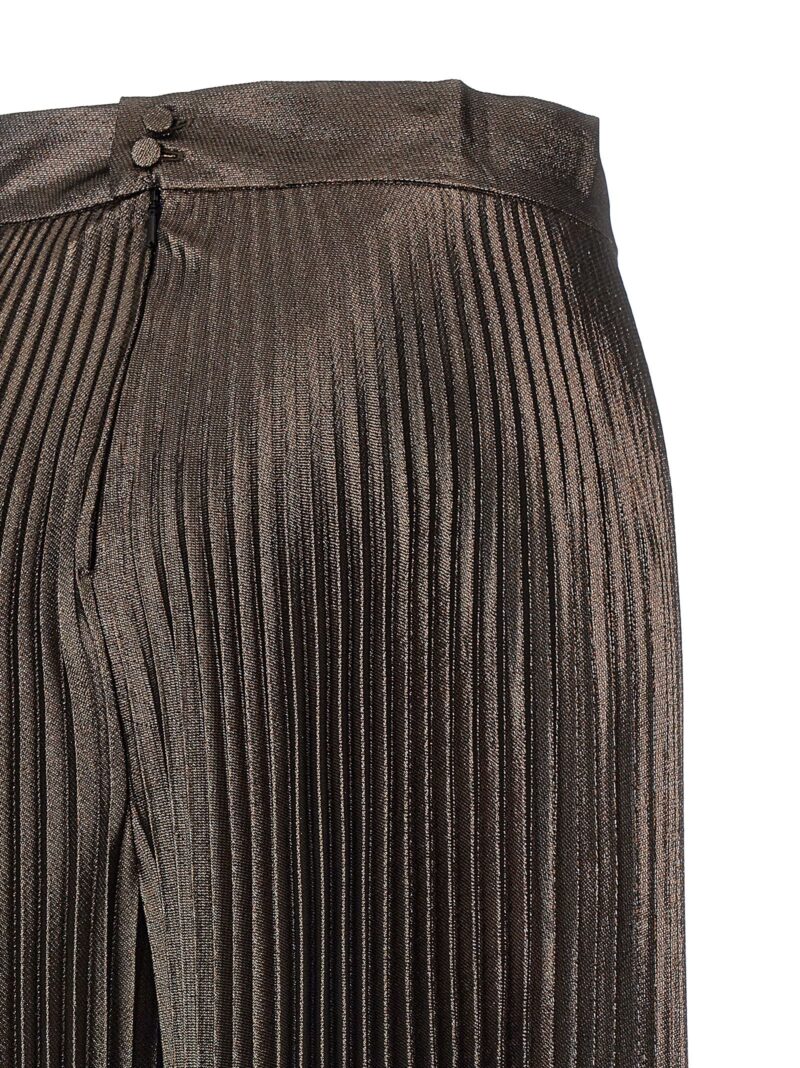 'Panteon' pants 61% silk 39% metallised fiber MAX MARA Brown