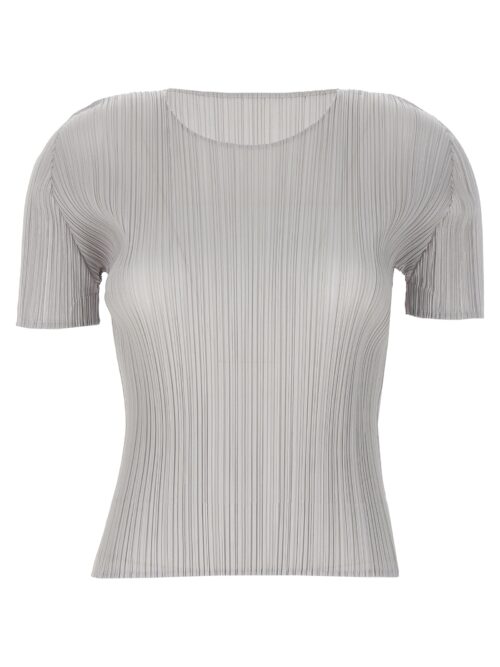 Pleated T-shirt PLEATS PLEASE ISSEY MIYAKE Gray