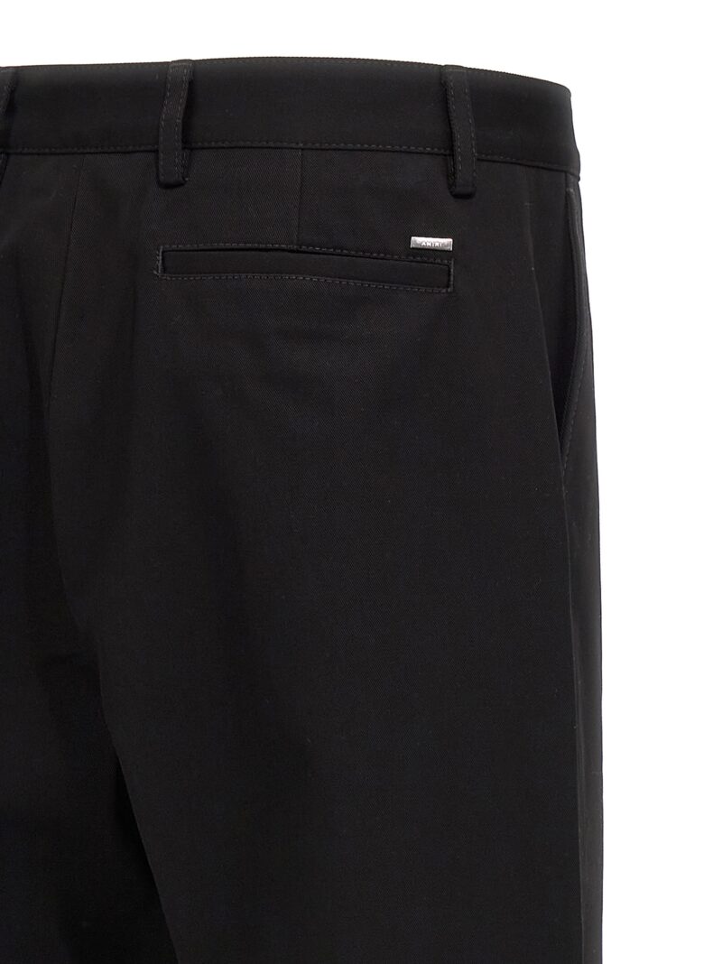 'chino flare' pants 100% cotton AMIRI Black