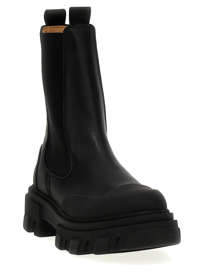 Leather ankle boots S2576099 GANNI Black