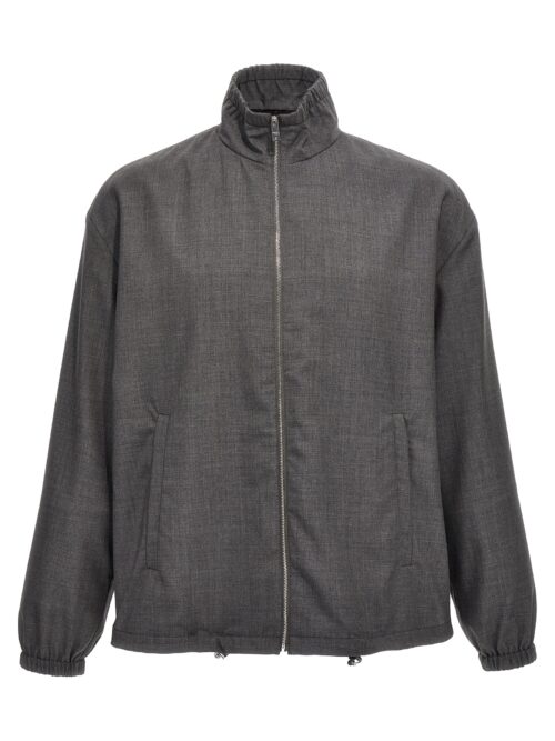 Wool blouson PRADA Gray