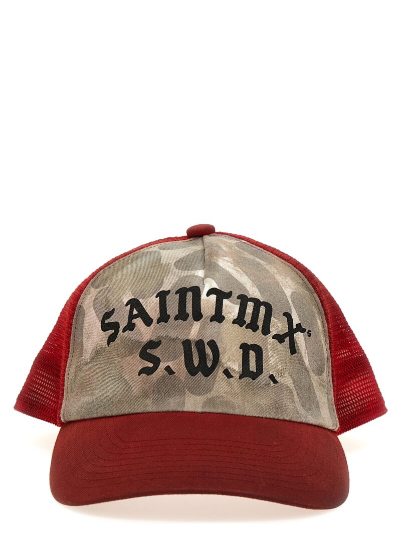 Logo printed baseball cap SAINT MXXXXXX Red