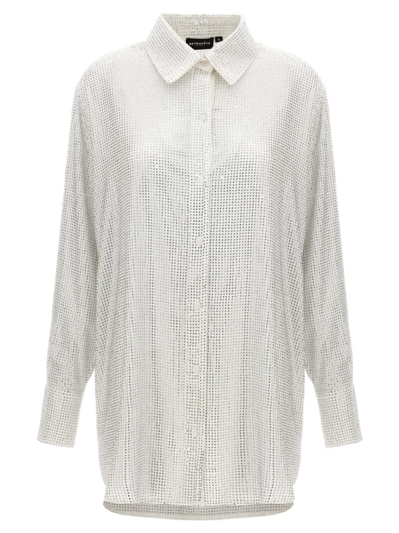 'Maddox' shirt dress RETROFÊTE White